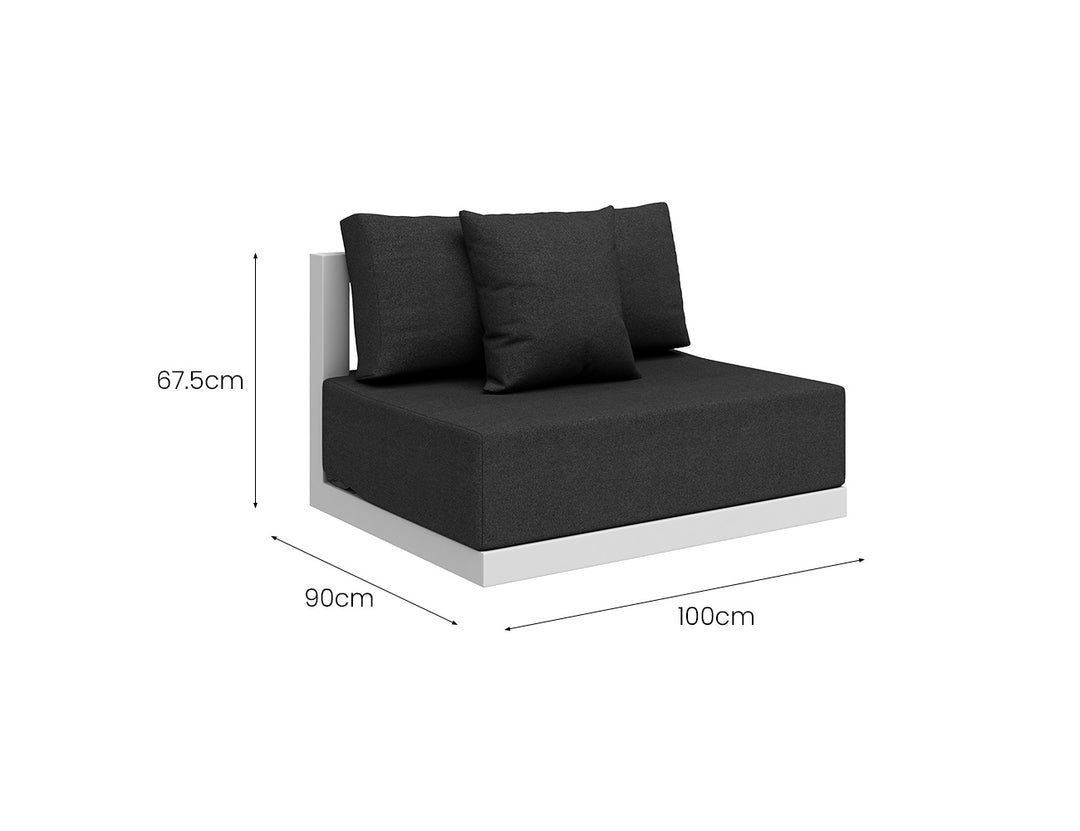 Ibis 2.0 Oversized Outdoor Centre Chair Color: Grey