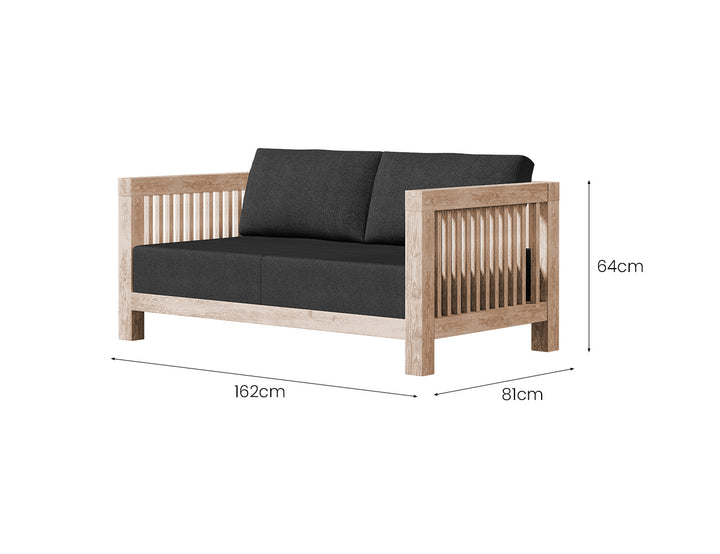 Cardrona Teak Two Seater Sofa