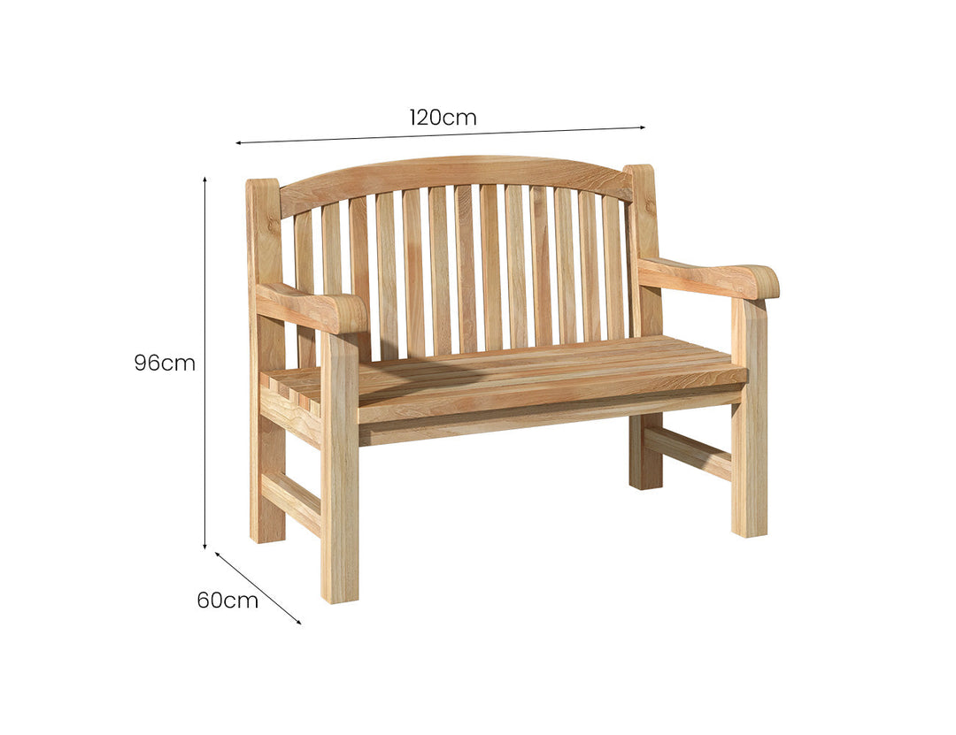 Linden Garden Bench Size: 120cm