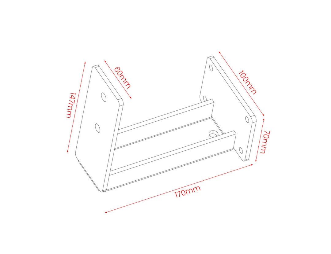 Fascia Wall Mounted Pergola Bracket Color: Black