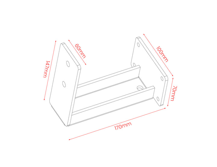 Fascia Wall Mounted Pergola Bracket Color: Black