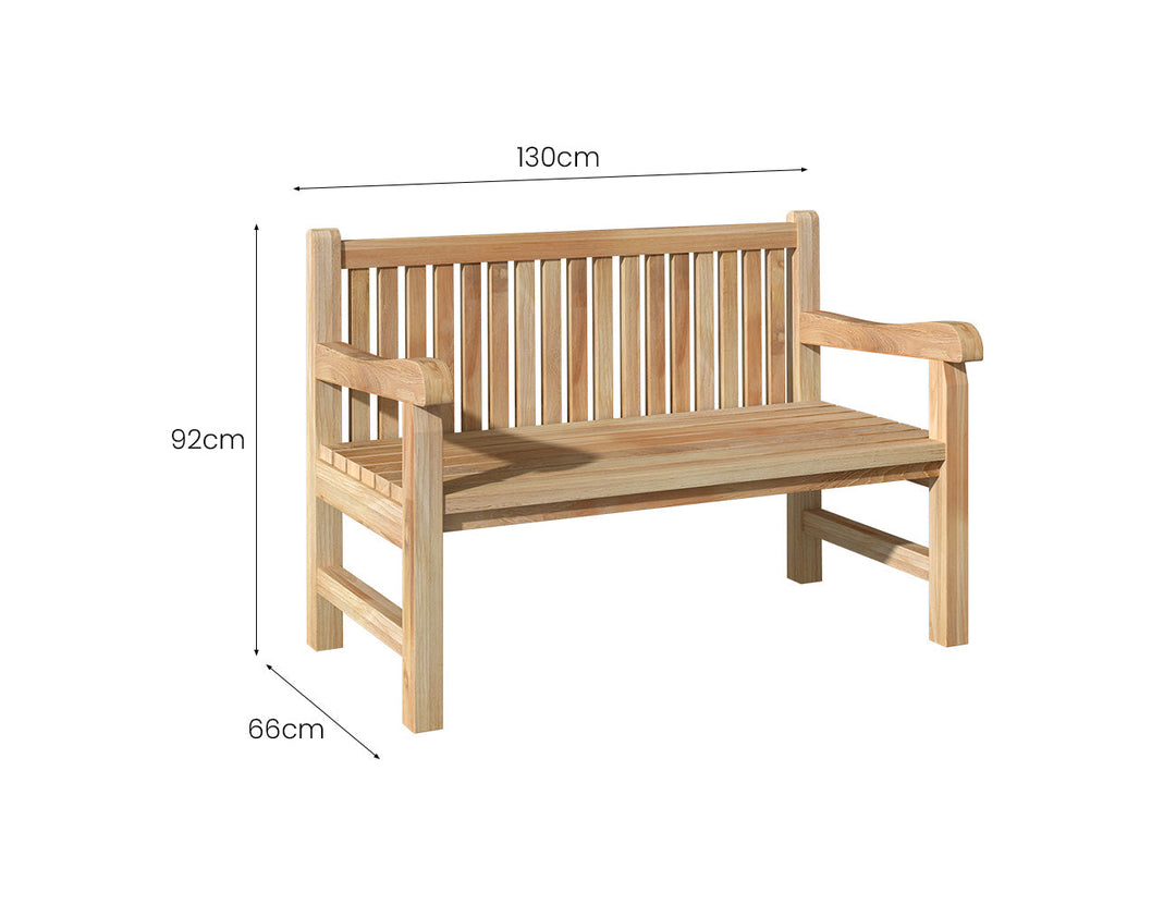 Lyndon Garden Bench Size: 130cm