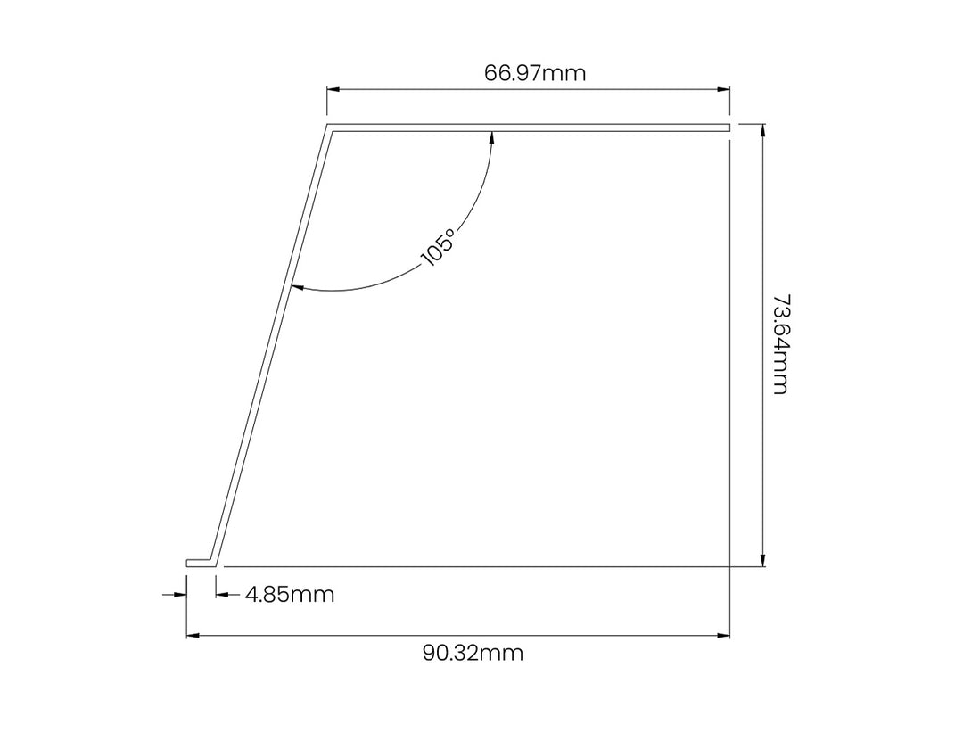 Standard Gutter Flashing 3m Color: Black
