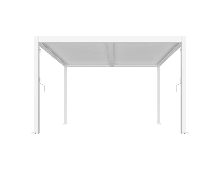 Caspian Manual Freestanding Louvre Roof Size: 3 x 3m Color: White