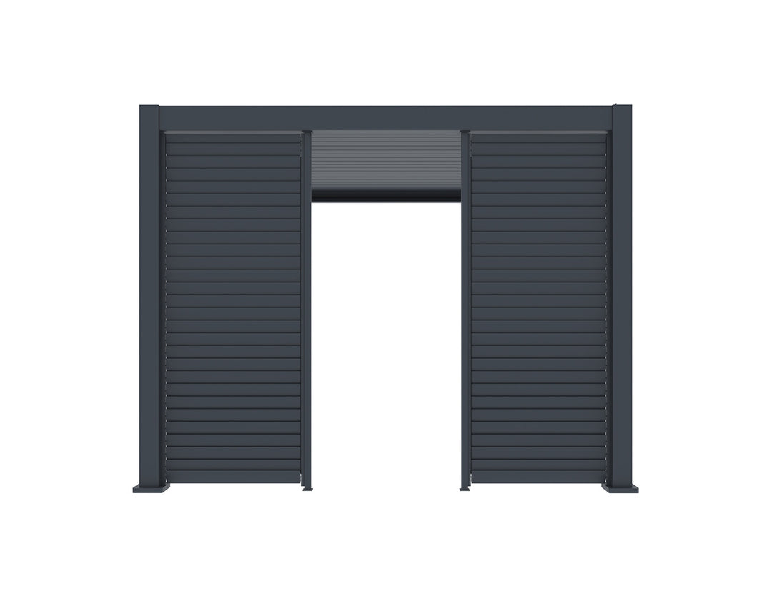 Waihi&Hahei Pergola Shutter Wall Size: 0.894m Colour: Charcoal