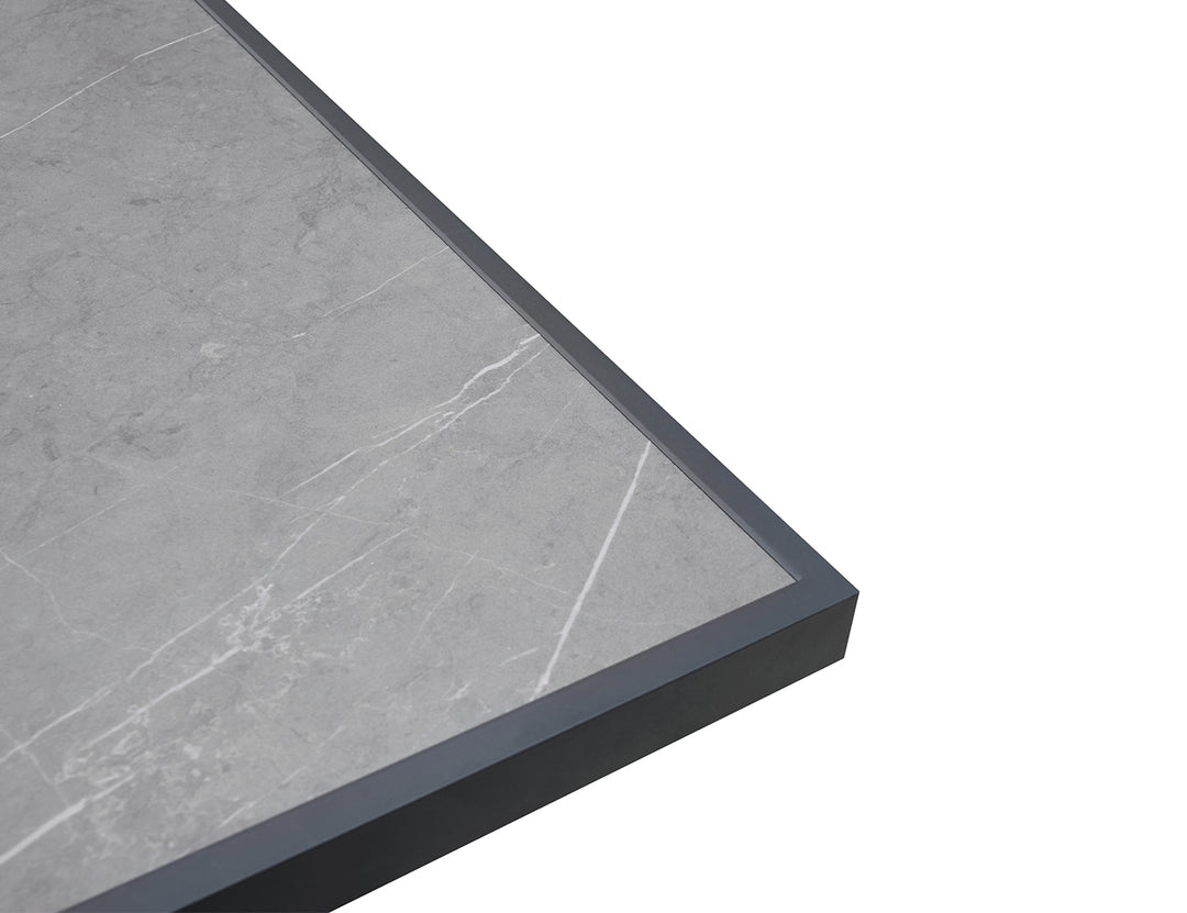 Ceramica Extendable Dining Table color: Dark Grey