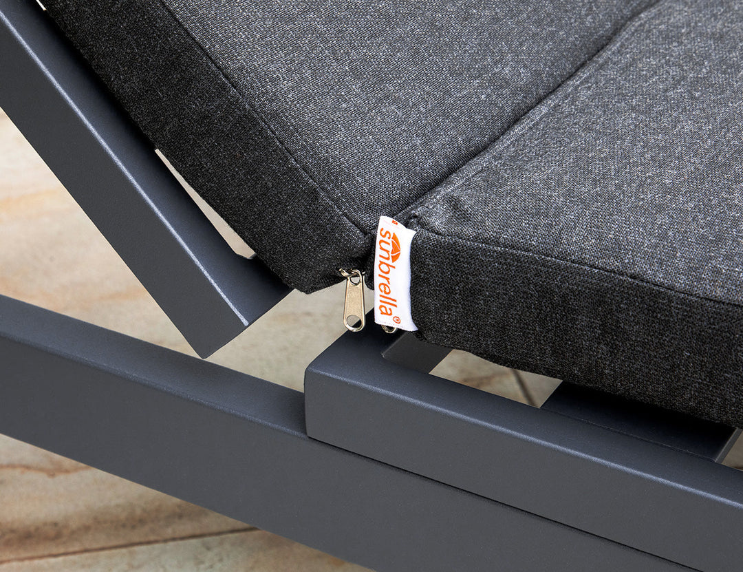 Condor Sunbrella Sun Lounger grey: Dark Grey