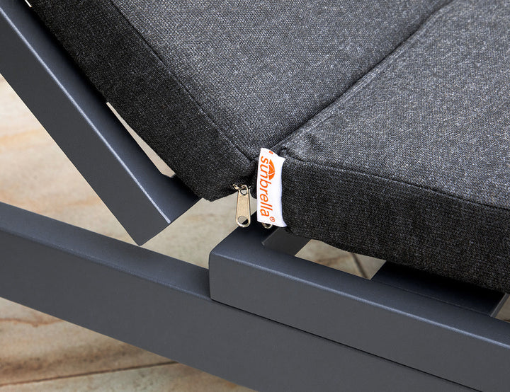 Condor Sunbrella Sun Lounger grey: Dark Grey