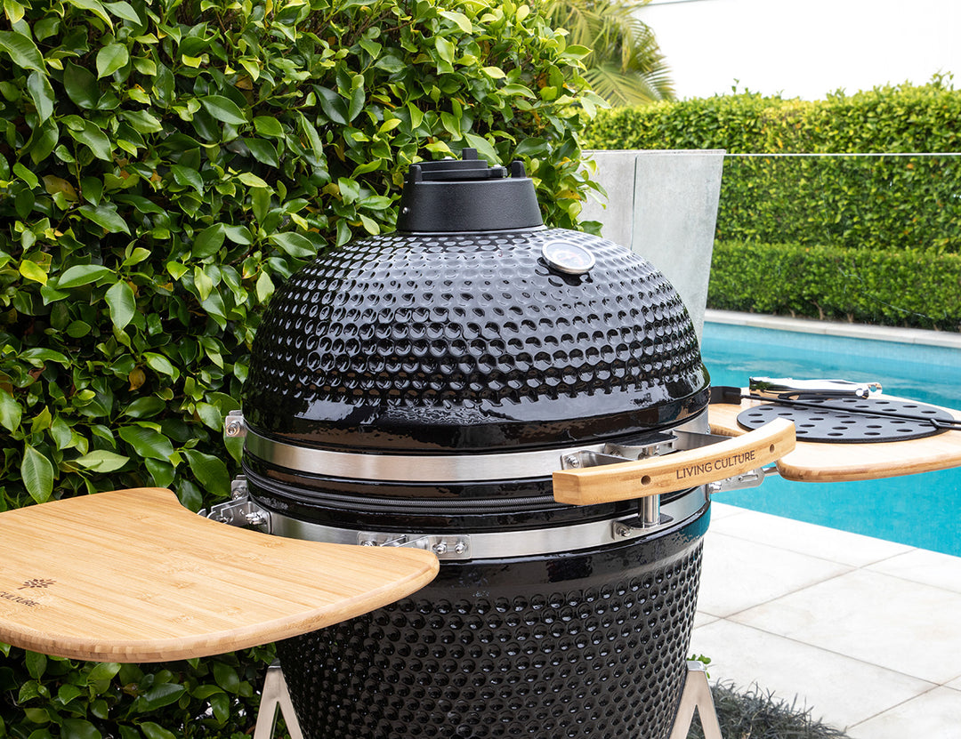21" Kamado Ceramic Charcoal Grill With Bonus Accessory Pack Color: Red