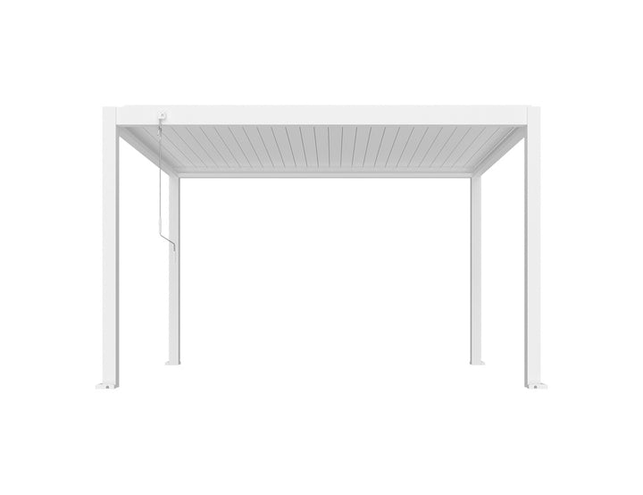Atlantic Manual Freestanding Louvre Roof Size: 4 x 3m Color: White