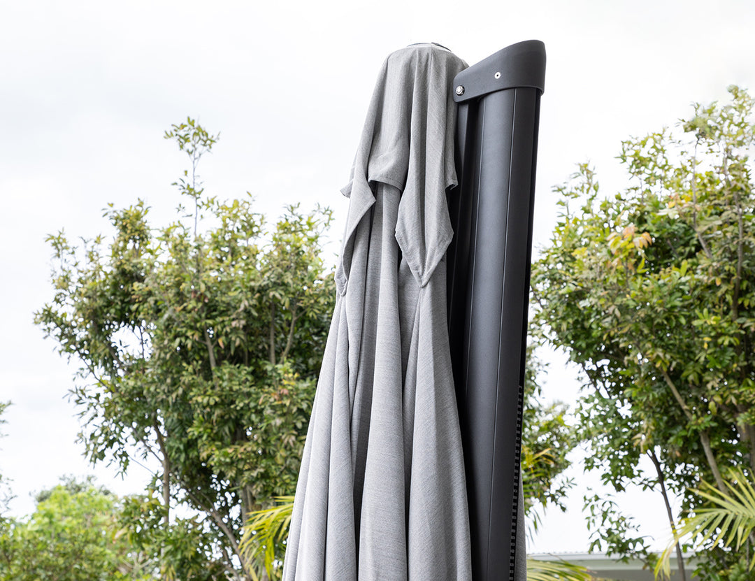 Alabaster 3m Square Cantilever Umbrella colour: Light Grey