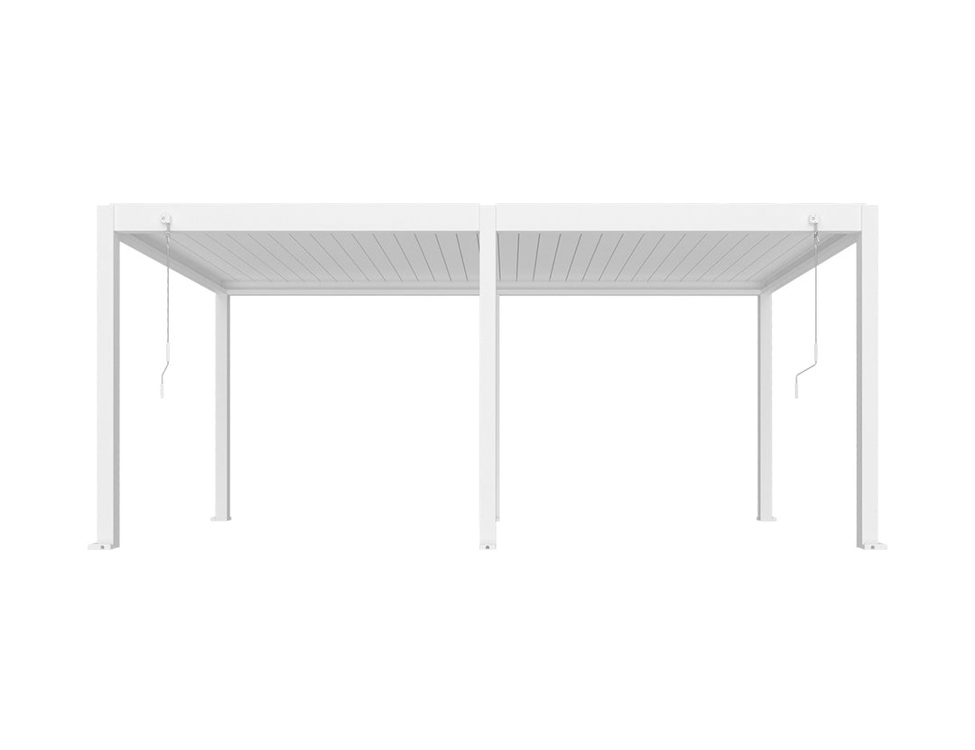 Atlantic Manual Freestanding Louvre Roof Size: 5.9 x 3m Color: White