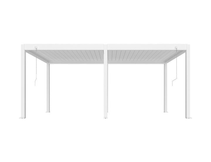 Atlantic Manual Freestanding Louvre Roof Size: 5.9 x 3m Color: White