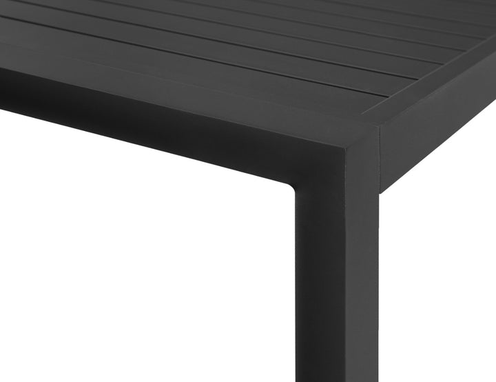 Stratus Outdoor Aluminium Bar Leaner Table Colour: Dark Grey size: 160cm