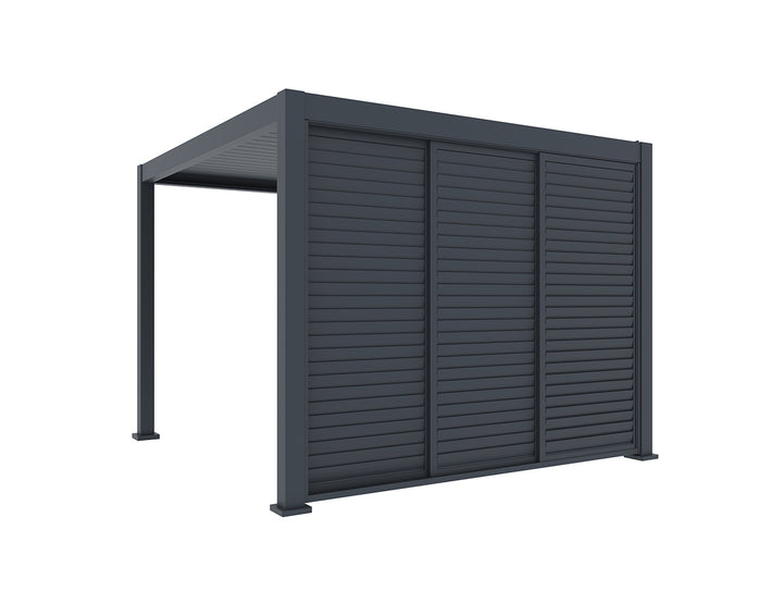 Shutter Sliding Door for Waihi&Hahei Pergola Size: 2.788m Colour: Charcoal