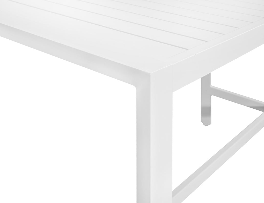 Stratus Outdoor Aluminium Bar Leaner Table Colour: Matte White size: 160cm