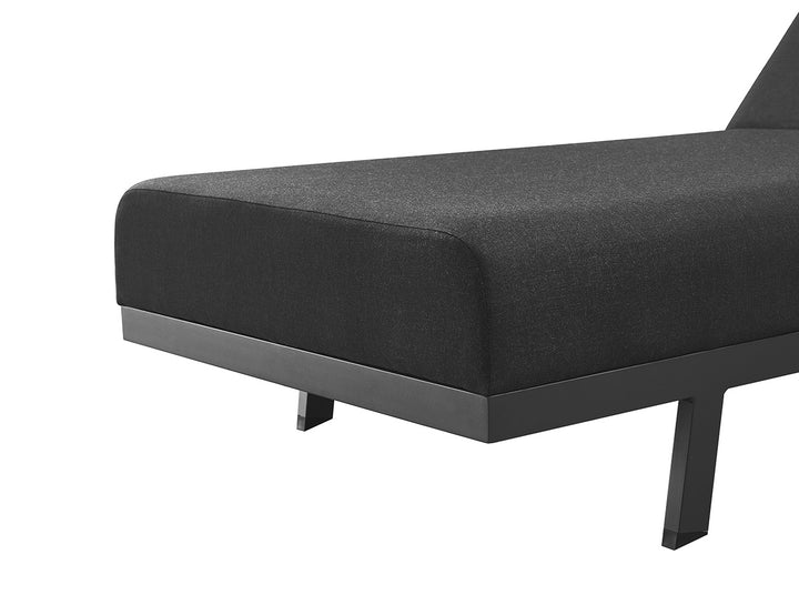 Plover Sunbrella Sun Lounger Colour: Grey