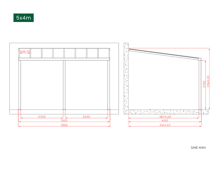 Coastal Patio Cover Collection Size: 3 x 3m Colour: White