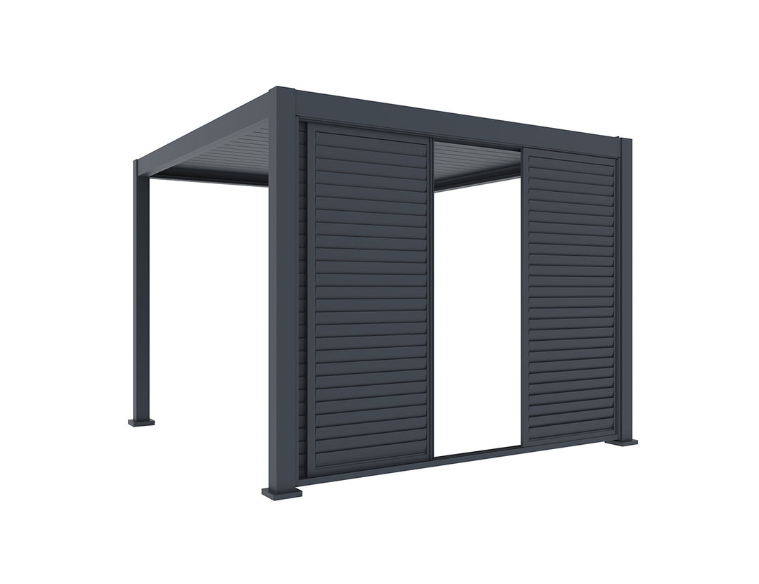 Shutter Sliding Door for Waihi&Hahei Pergola Size: 2.788m Colour: Charcoal