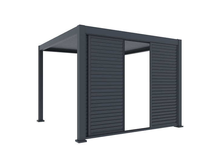 Shutter Sliding Door for Waihi&Hahei Pergola Size: 2.788m Colour: Charcoal