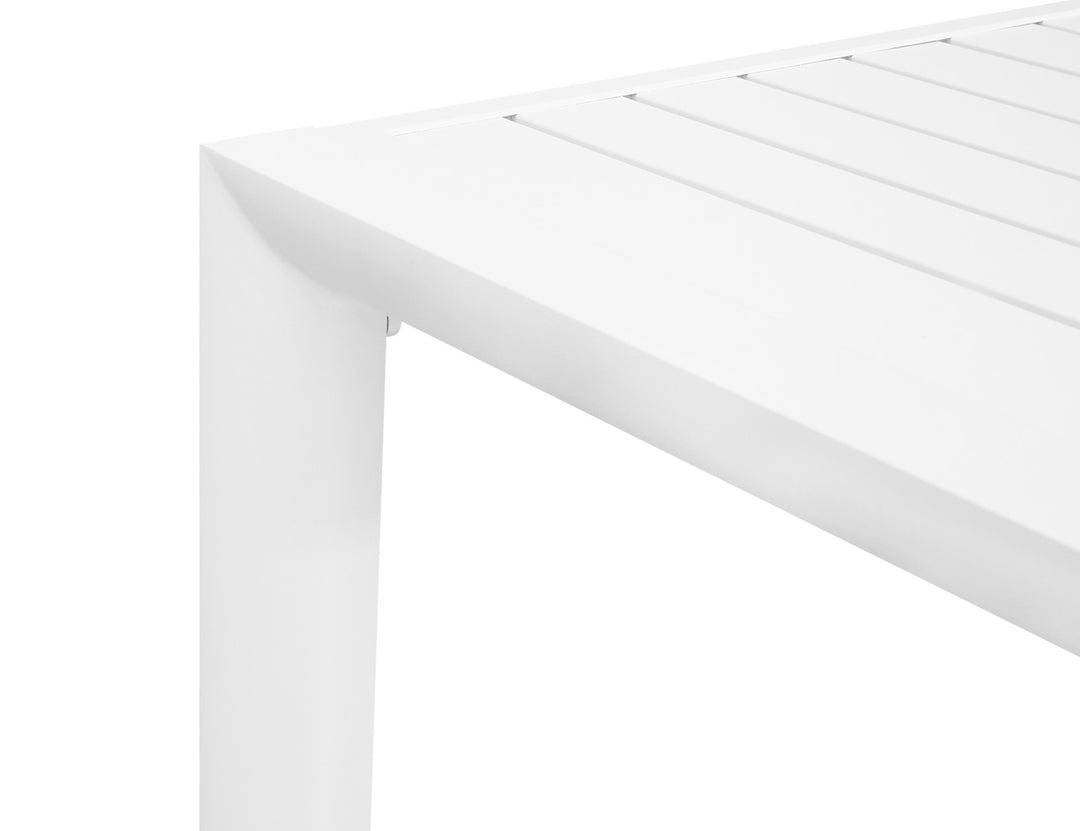 Stratus Outdoor Aluminium Bar Leaner Table Colour: Matte White size: 160cm