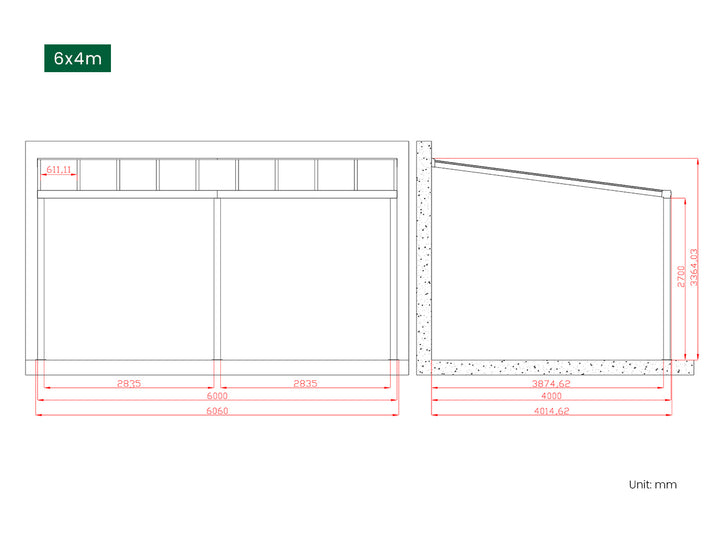 Coastal Patio Cover Collection Size: 3 x 3m Colour: White