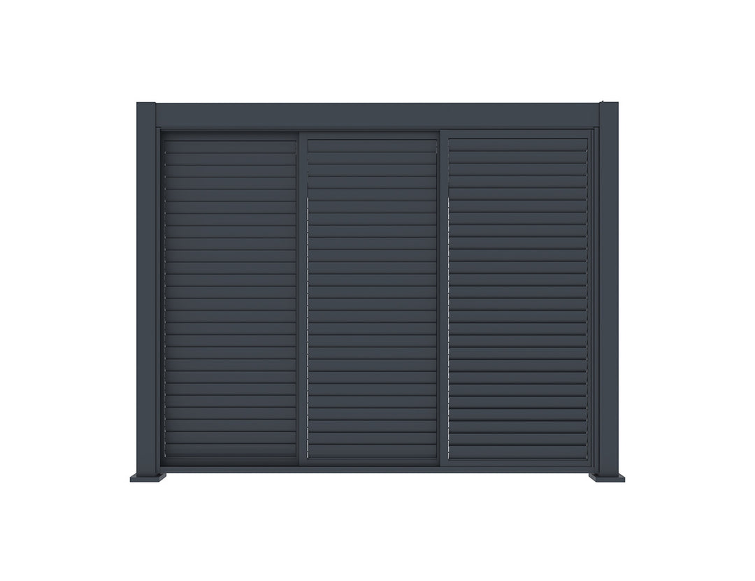 Shutter Sliding Door for Waihi&Hahei Pergola Size: 2.788m Colour: Charcoal
