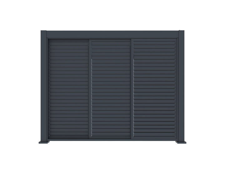 Shutter Sliding Door for Waihi&Hahei Pergola Size: 2.788m Colour: Charcoal