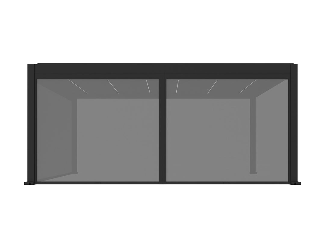 Tasman Freestanding Pergola Manual Retractable Shade Blind Size: 3m Color: Black