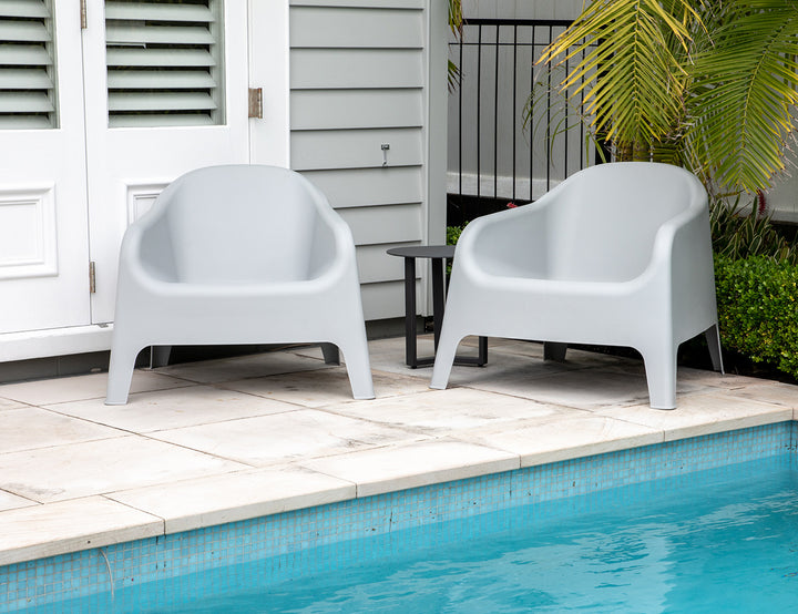 Bridget Outdoor Tub Chair Color: Light Grey