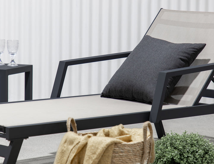 Dotterel Sun Lounger Colour: Grey