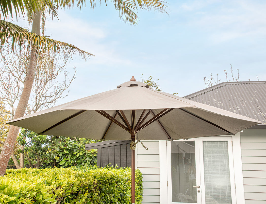 Nile 2.7m Round Market Umbrella Colour: Taupe