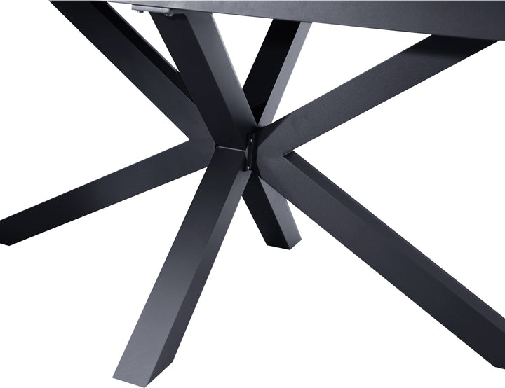 Ceramica Extendable Dining Table color: Dark Grey