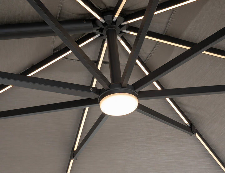 Agave 3m Square Cantilever Umbrella Colour: Taupe