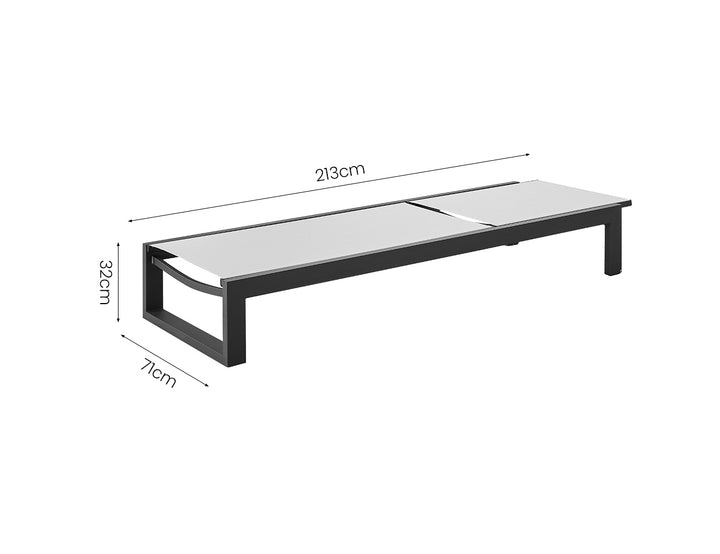 Skylark Batyline Sun Lounger Colour: Grey