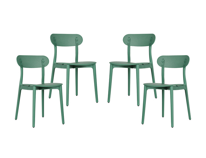 Abby Outdoor Patio Dining Chair - Set of 4