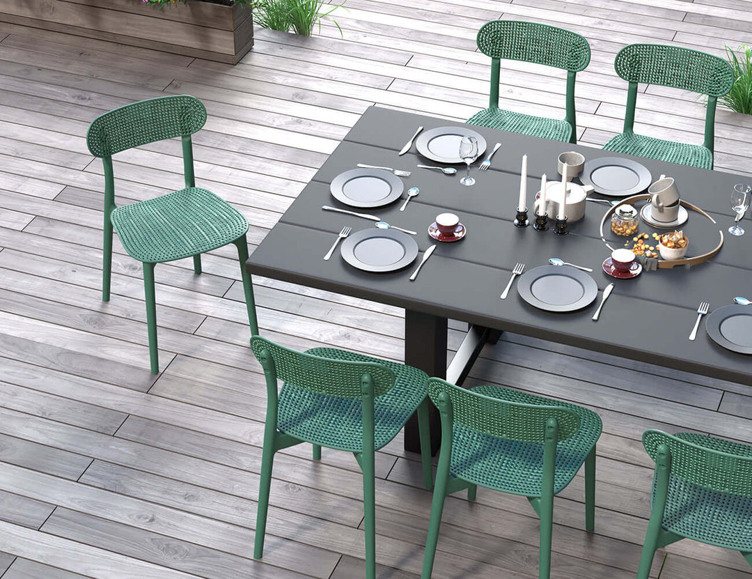 Abby Outdoor Patio Dining Chair - Set of 4