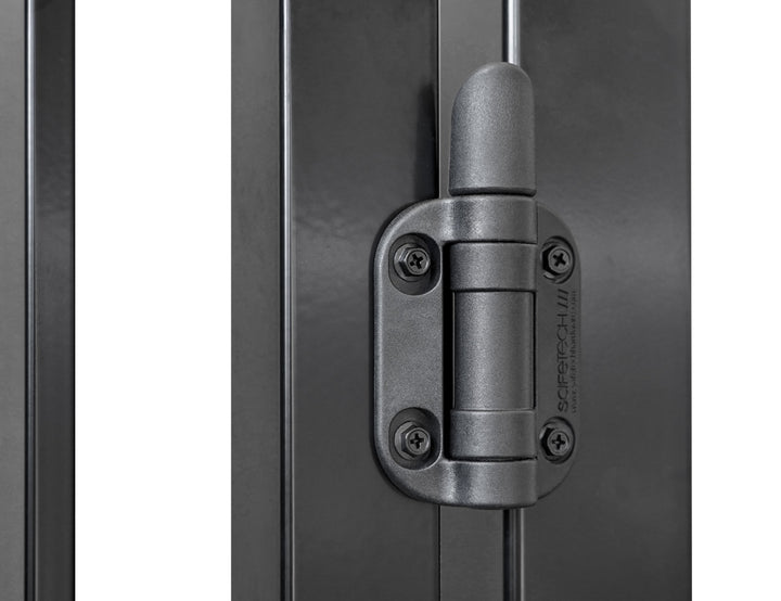 Adjustable Heavy Duty Gate Hinge - Pair Colour: Black