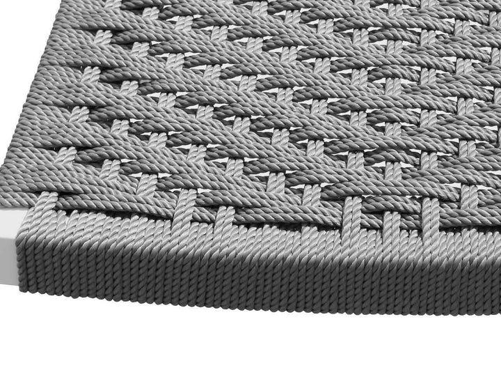 Albatross 2.0 Aluminium and Rope Outdoor Dining Chair Color: White