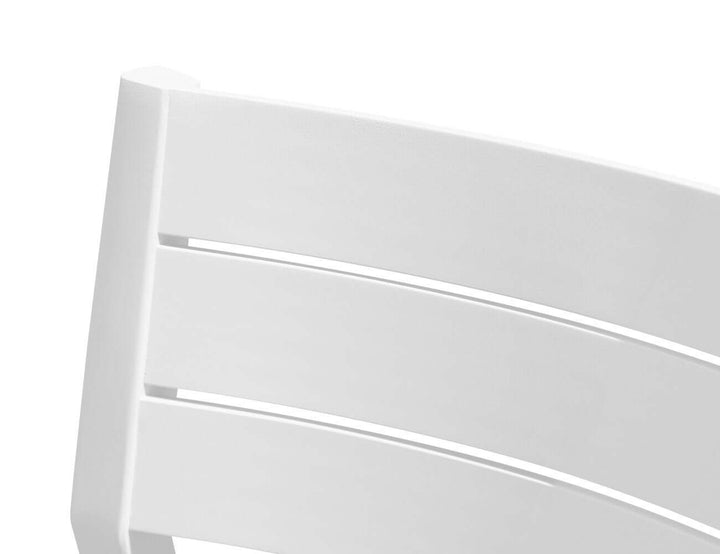 Albatross 2.0 Aluminium and Rope Outdoor Dining Chair Color: White