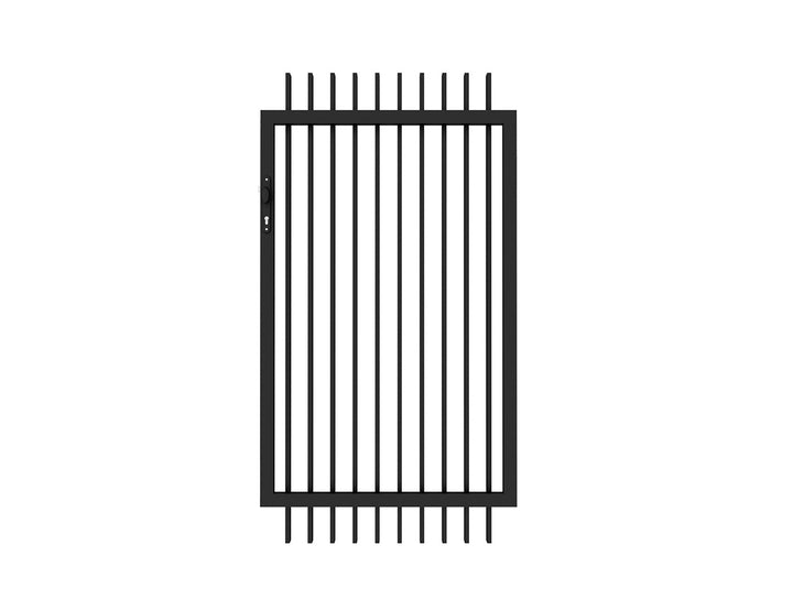 Aluminium Blade Gate Size: 0.97 x 1.8m Color: Black
