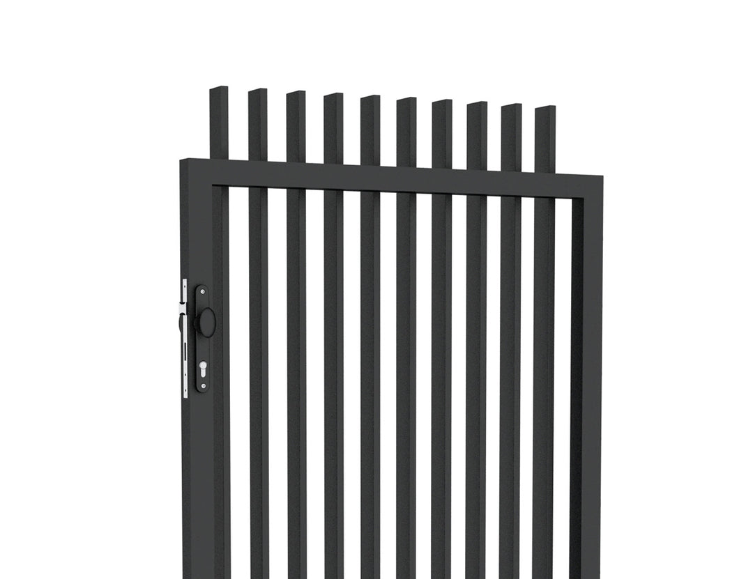 Aluminium Blade Gate Size: 0.97 x 1.8m Color: Black