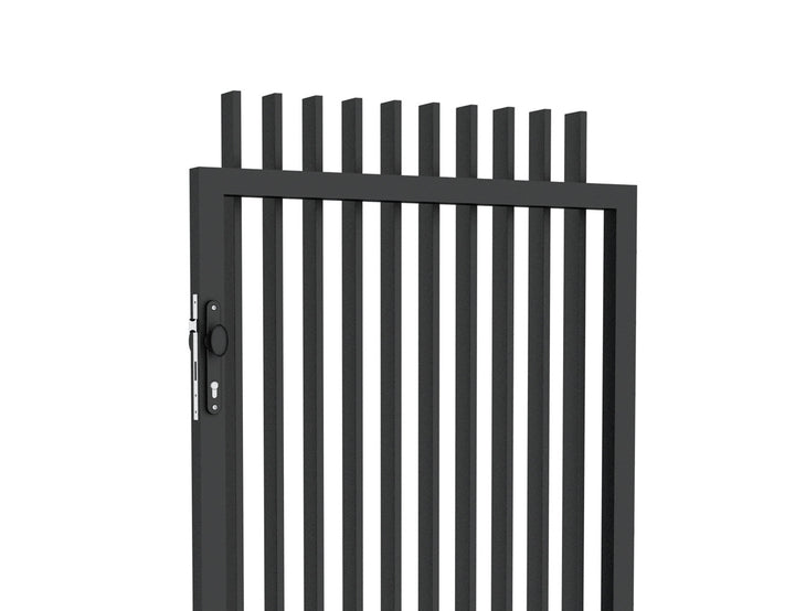 Aluminium Blade Gate Size: 0.97 x 1.8m Color: Black