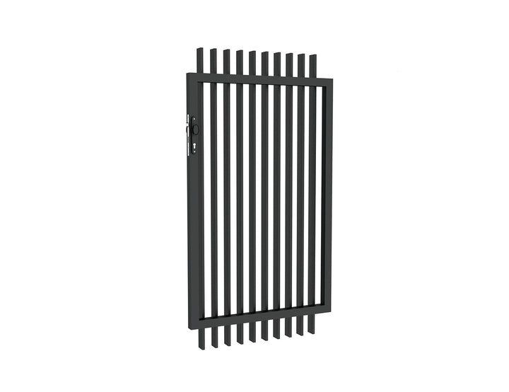 Aluminium Blade Gate Size: 0.97 x 1.8m Color: Black