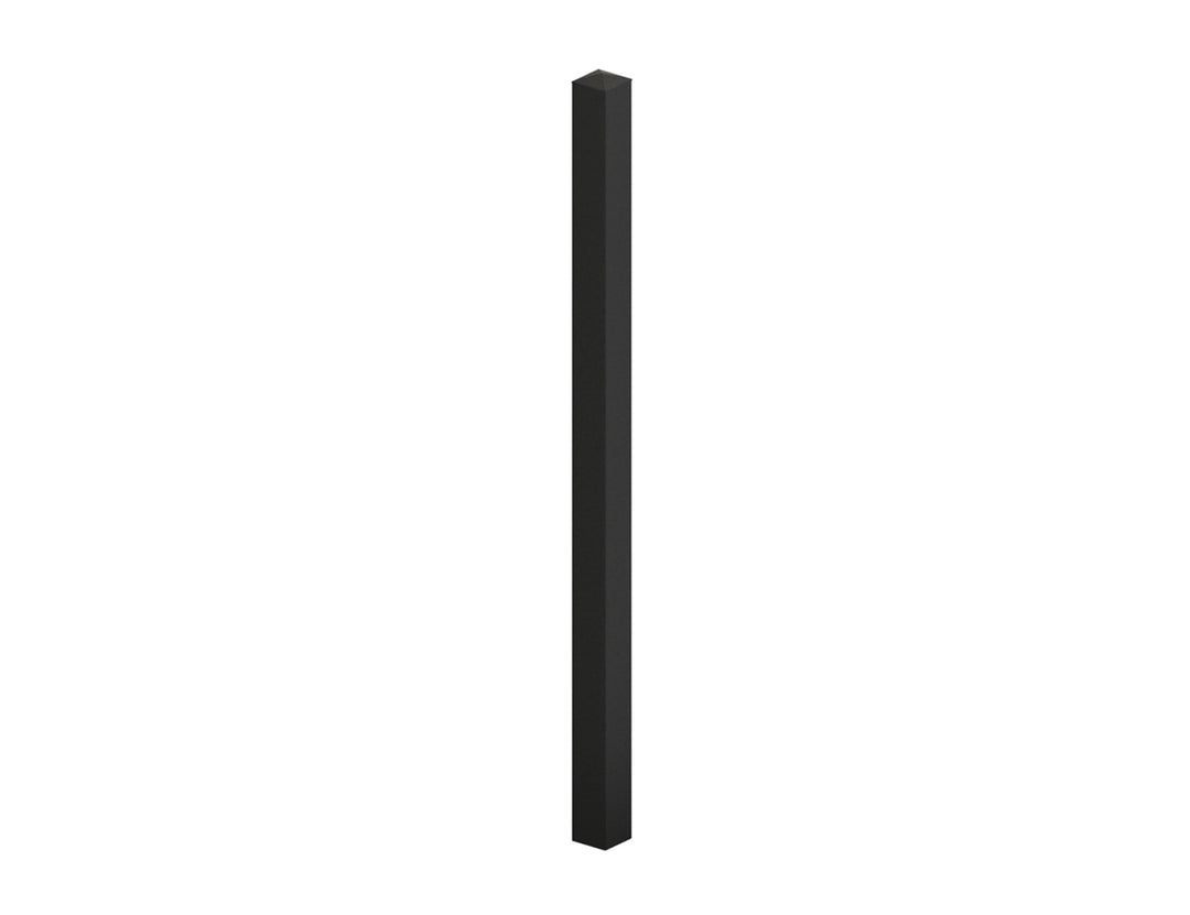 Aluminium Lincoln & Roosevelt Gate Post (Without Base Plate) Colour: Black Size: 1.85m