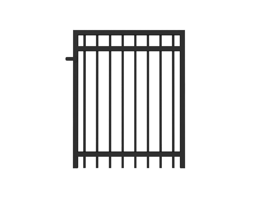 Aluminium Pool Gate Size: 0.97 x 1.2m Color: Black