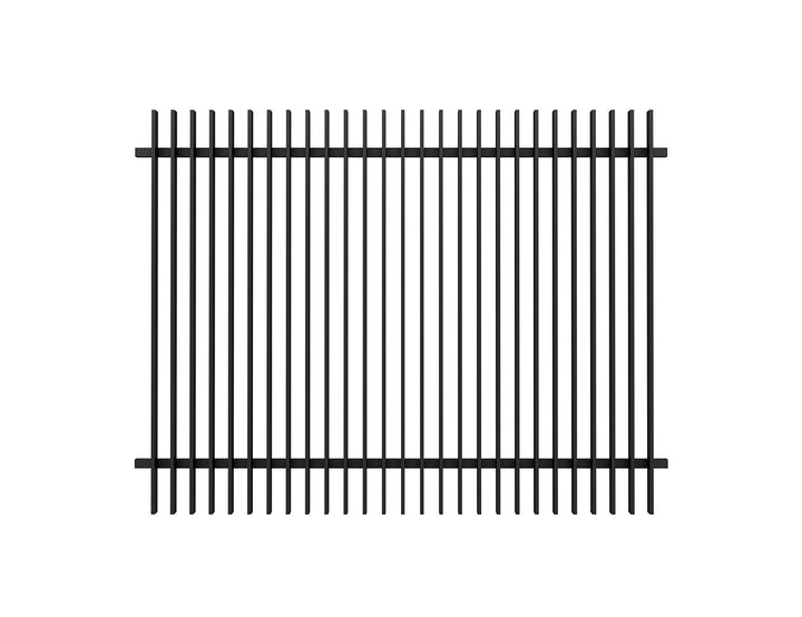 Aluminium Blade Fence Panel - Vertical(DIY) Size: 2.4 x 1.8m Color: Black