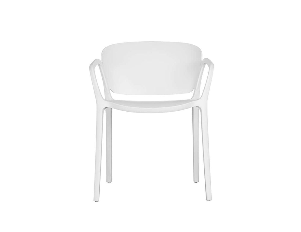 Andi Outdoor Patio Dining Armchair Color: Light Grey