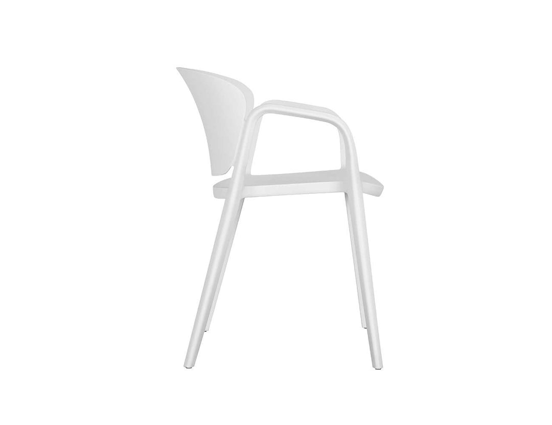 Andi Outdoor Patio Dining Armchair Color: Light Grey