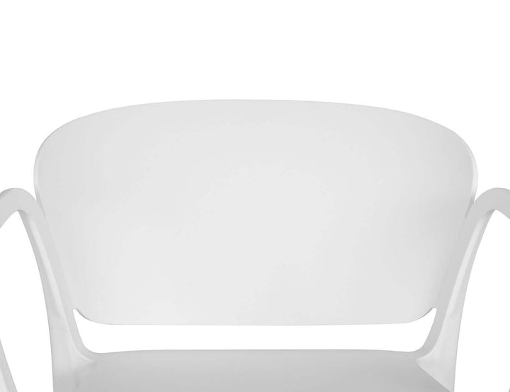 Andi Outdoor Patio Dining Armchair Color: Light Grey